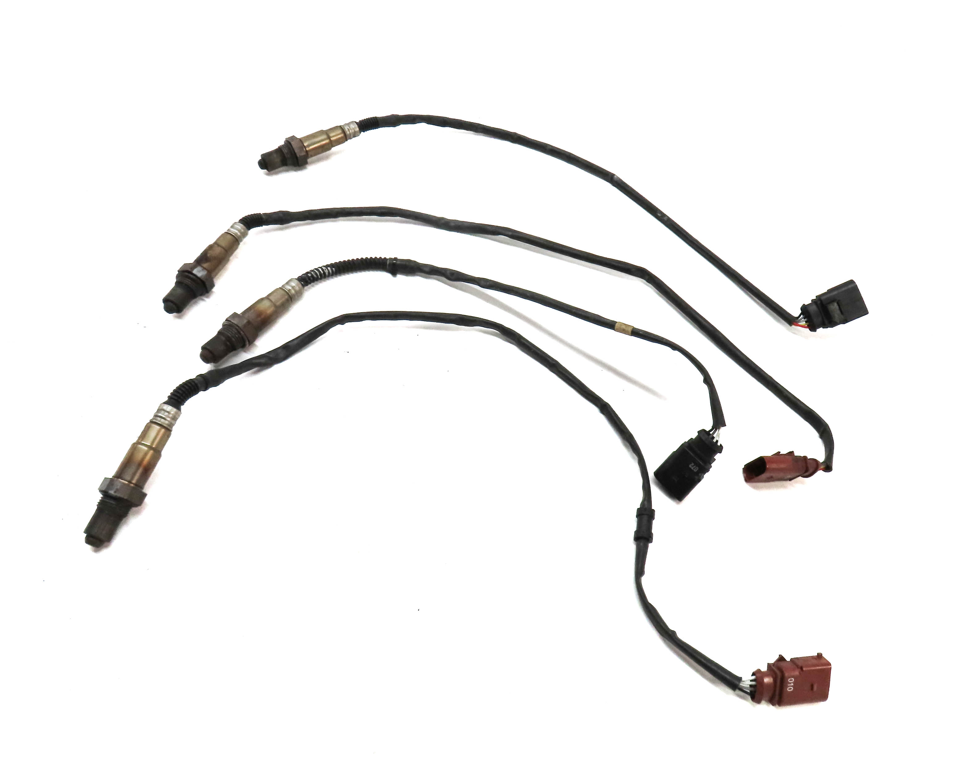 2012 AUDI A8 (D4 4H) 4.2L (CDRA) ENGINE O2 OXYGEN SENSOR SET 4 — exact item pictured